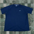 Armour Under Armour T Shirt Men S 2xl Navy Blue Heat Gear Loose Fit Geometric Shirt