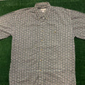 Vintage Ornate Psychedelic Print Vintage Skater Casual Shirt
