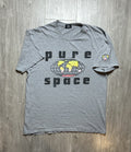 Stussy Pure Space Tee Size L Grey Heather