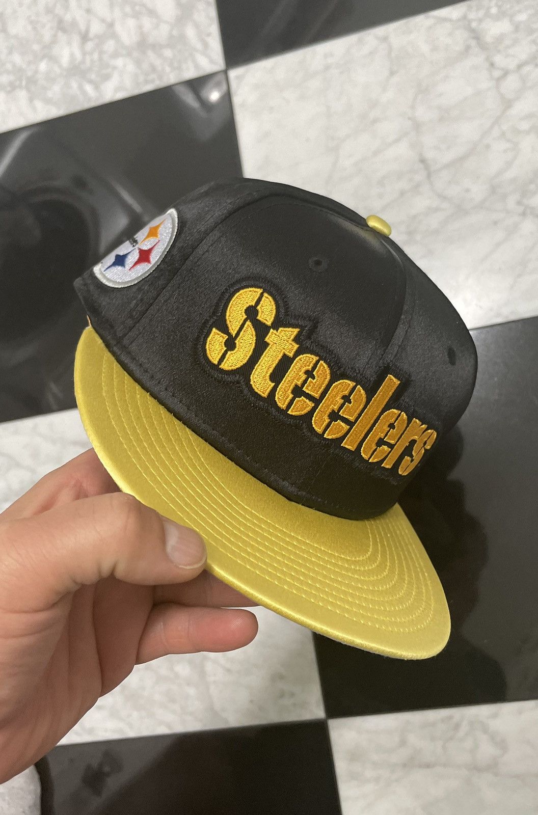 New Era Exclusive Steelers Fitted All Satin Size 7 Also Othr Sizes