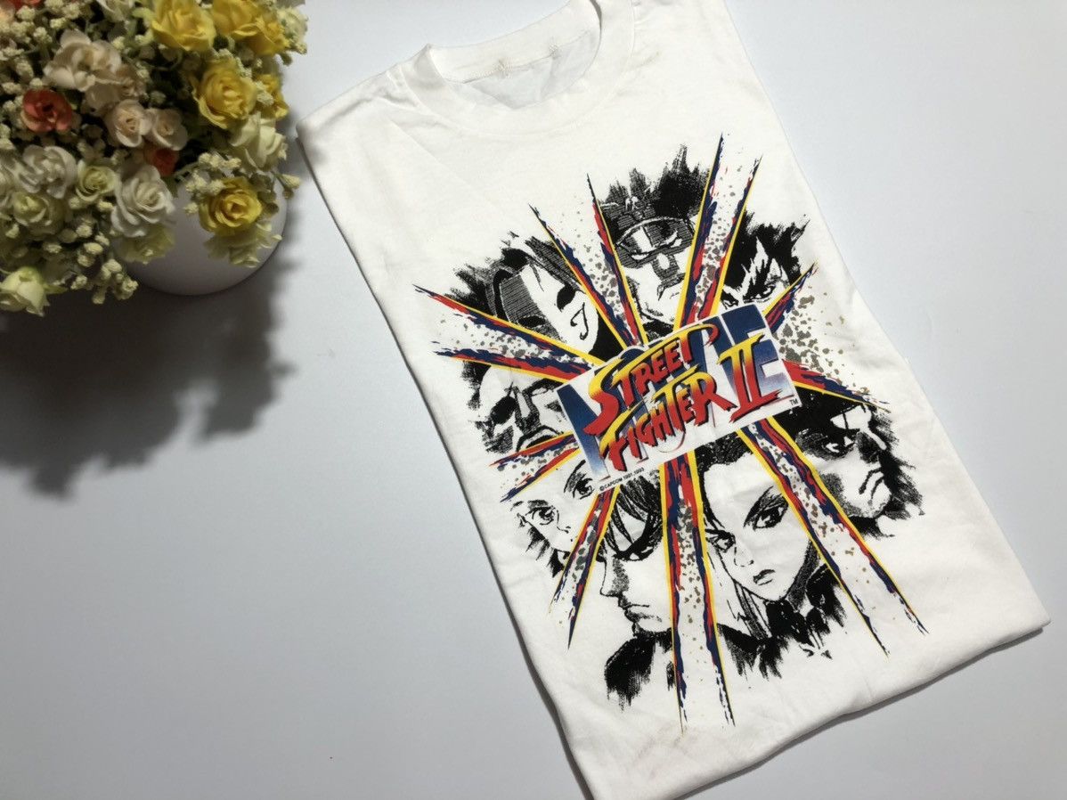 Vintage 1993 Street Fighter Ii Shirtcapcom Japan Video Game Anime