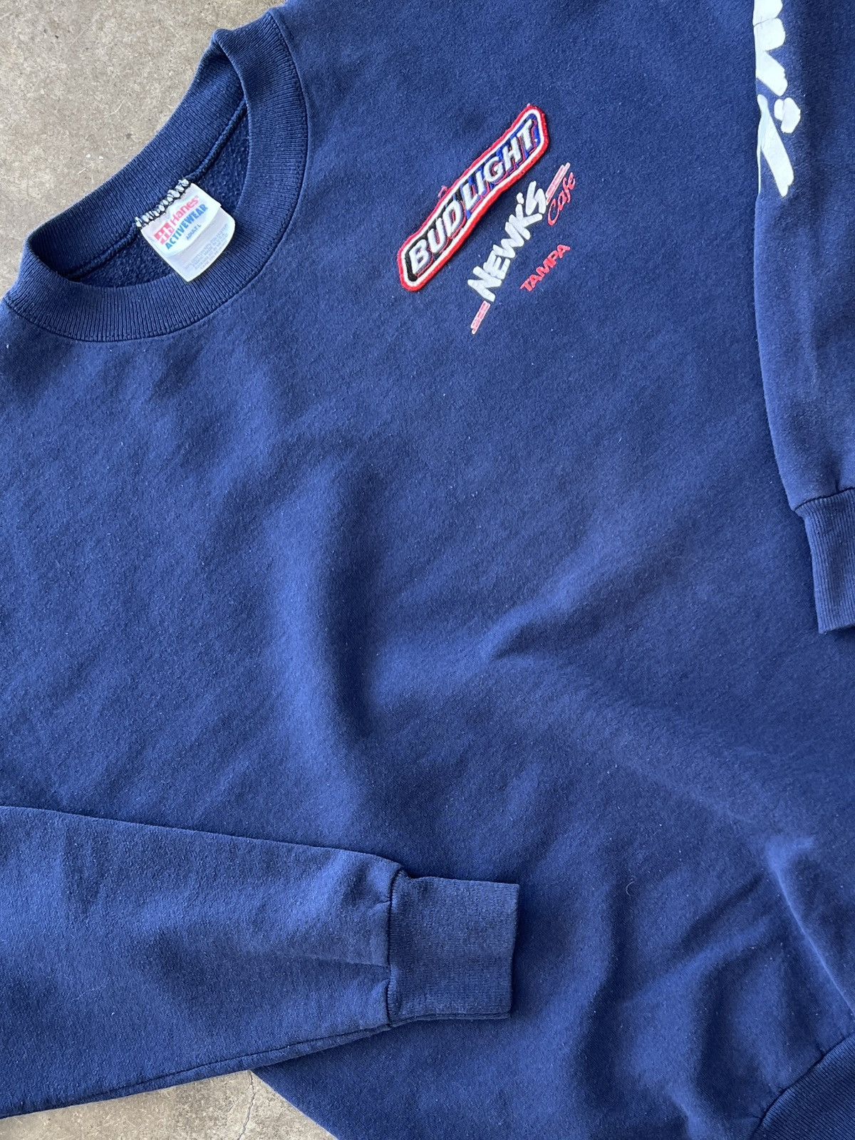 Vintage Bud Light Newk S Cafe Tampa Vacation Tee Large Hoodie, Sweatshirt | FlexRushtees.com