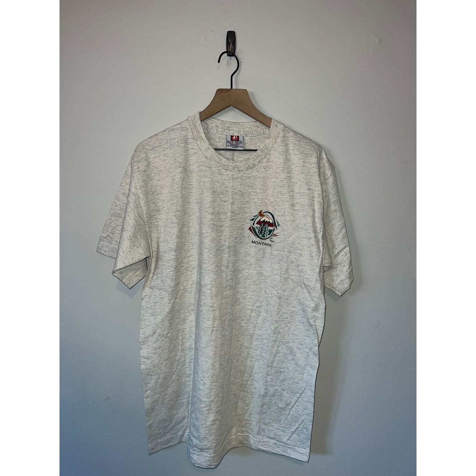 Vintage Montana Gray Shirt Mountain Tee Vtg 1990s 90s Large