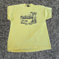 Vintage Screen Stars Best T Shirt Men Xl Yellow Graphic Print 80s Michigan Lapeer Usa