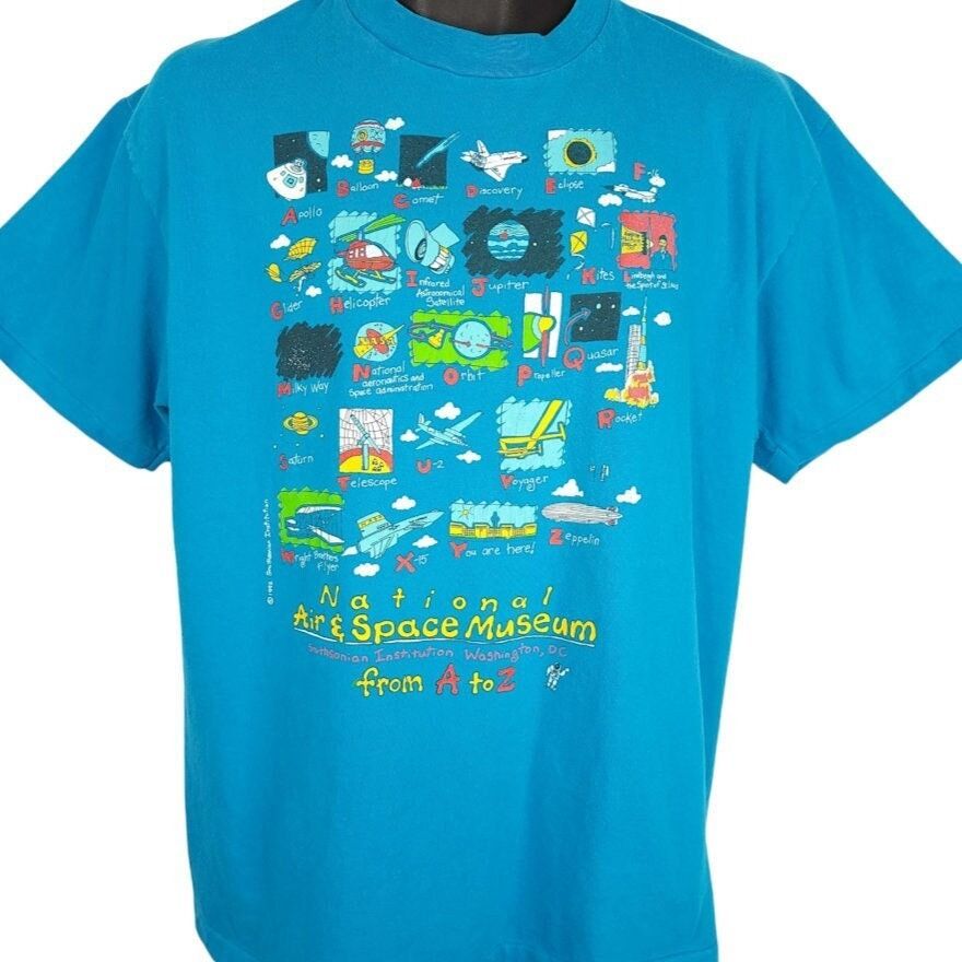 Vintage National Air Space Museum T Shirt Vintage 90s Smithsonian