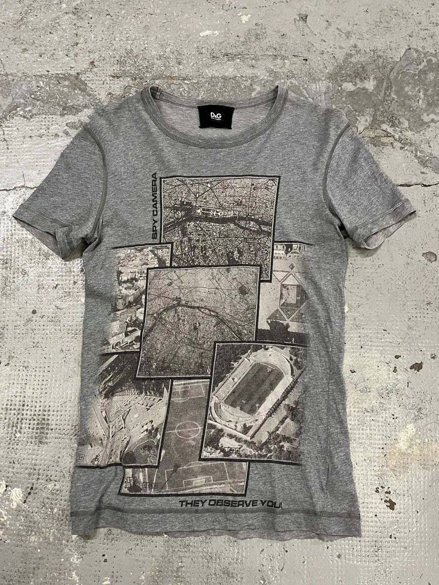 Gabbana 2000s Dolce Gabbana Spy Camera Grey T Shirt Hoodie, Sweatshirt | FlexRushtees.com