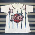 Fruit Of The Loom Vintage Houston Rockets Gallery Furniture Promo T Shirt 1994 Nba Basketball Xl Whi