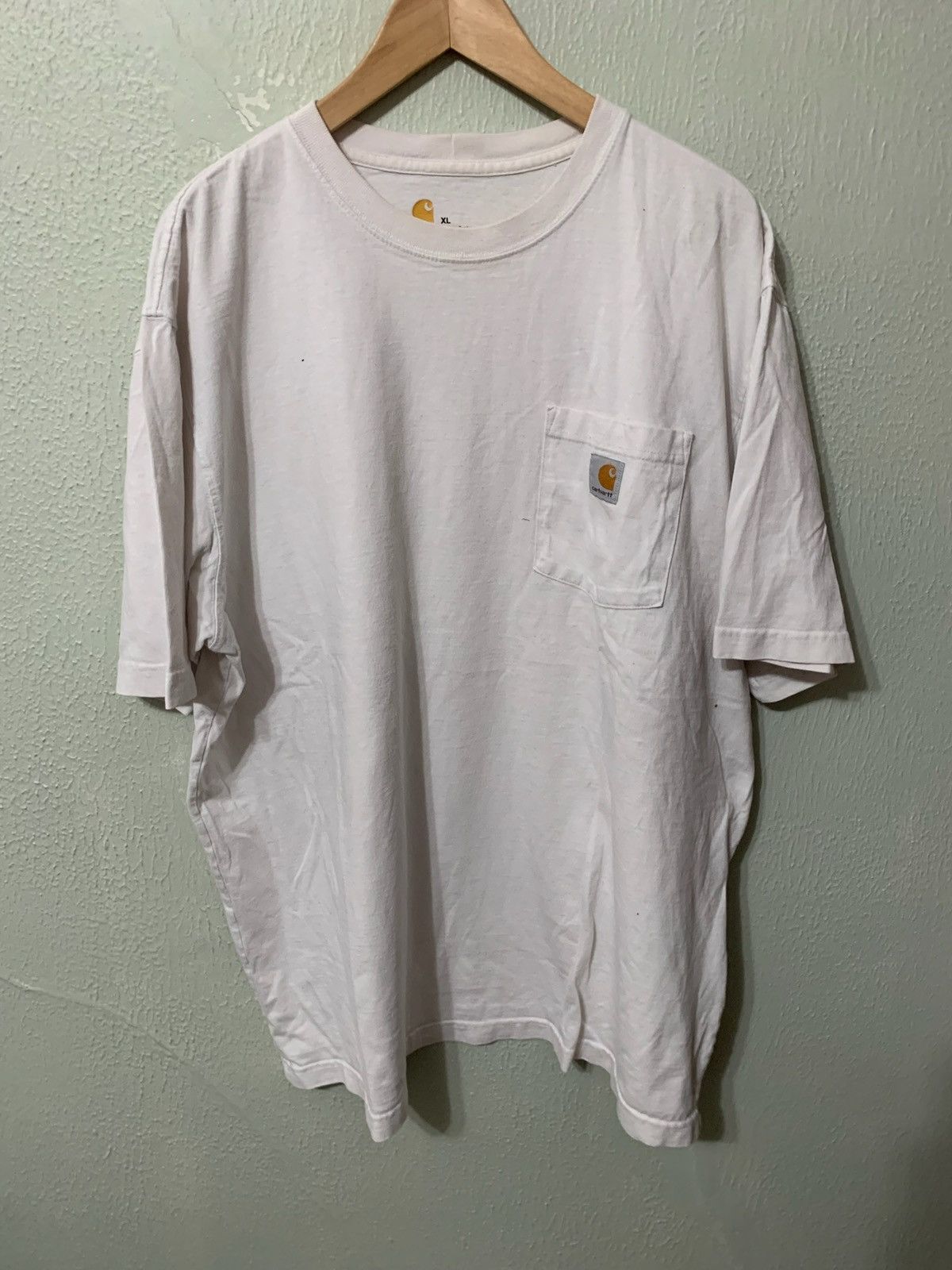 Vintage White Pocket Patch Tee Hoodie, Sweatshirt | FlexRushtees.com