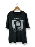 Japanese Brand Vintage Rated D Drunk Statement Quote Tee Hoodie, Sweatshirt | FlexRushtees.com