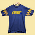 Vintage Young Life 70s Jersey T Shirt Size Medium