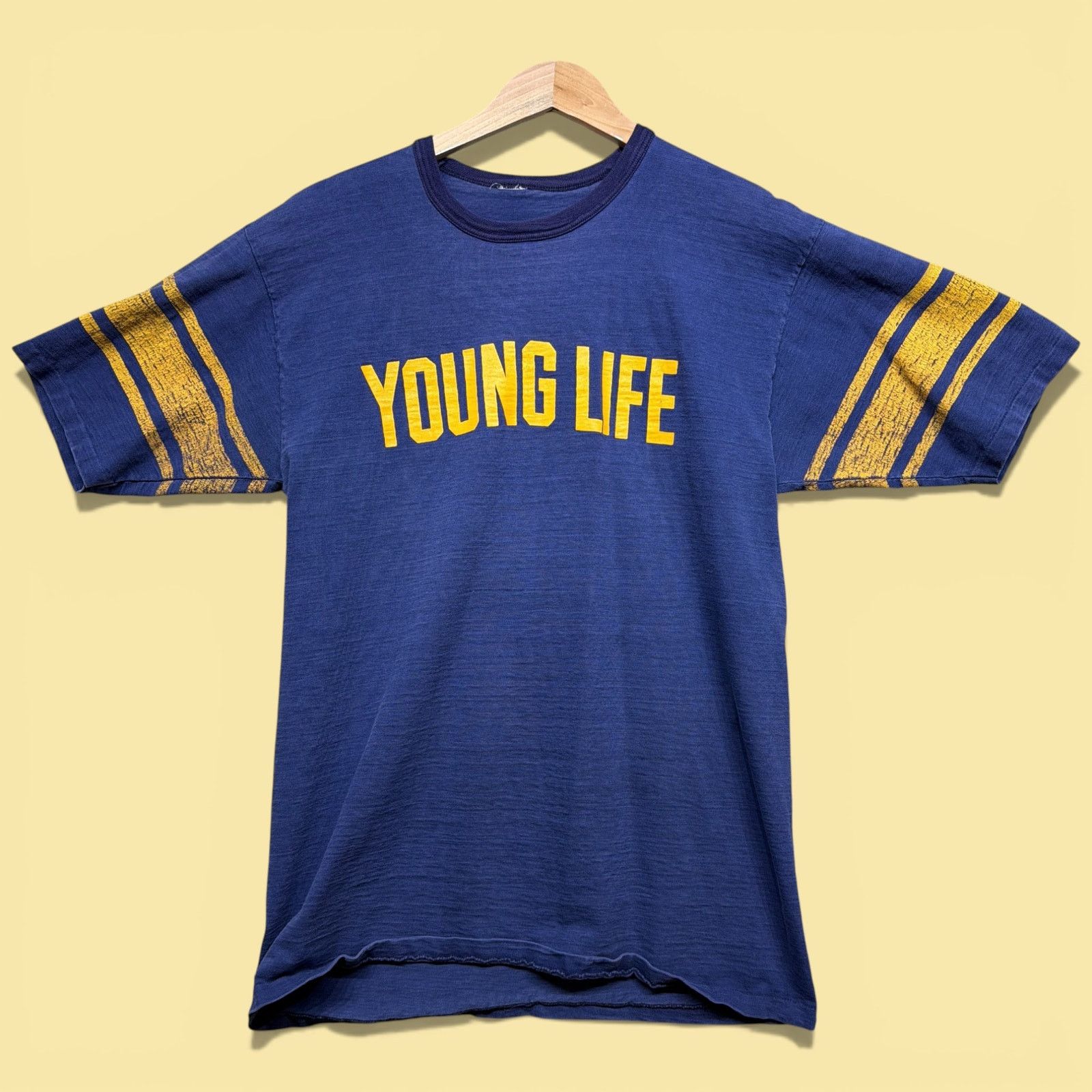 Vintage Young Life 70s Jersey T Shirt Size Medium