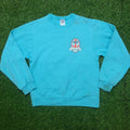 Jerzees Light Teal Clear Water Beach Florida Graphic Crewneck