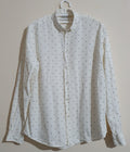 Samsoe Samsoe Samsoe White Cotton Shirt Blue Details Hoodie, Sweatshirt | FlexRushtees.com