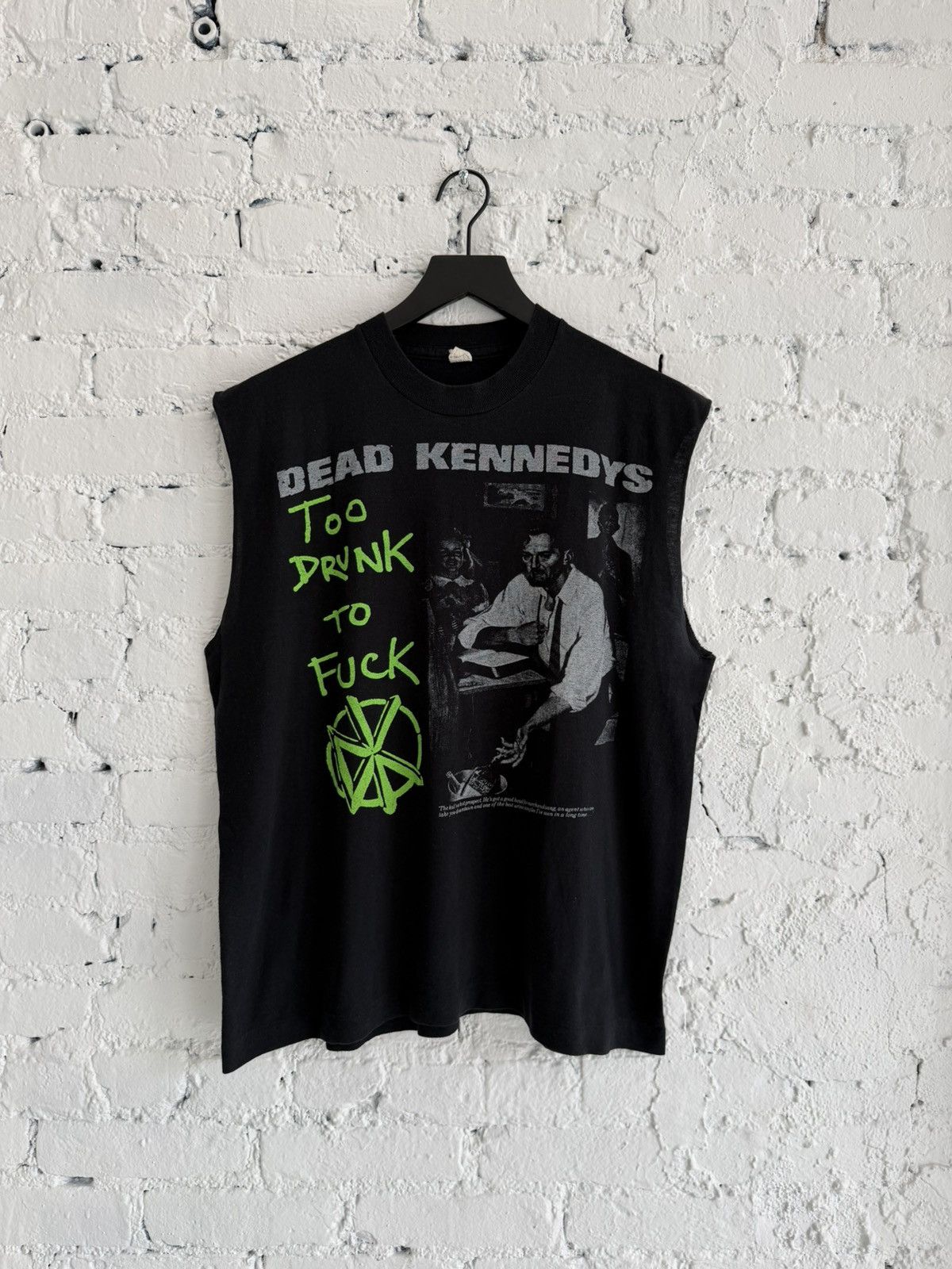 Vintage 1980s Dead Kennedys Too Drunk To Fuck Cutoff T-Shirts, Hoodie, Sweatshirt | FlexRushtees.com