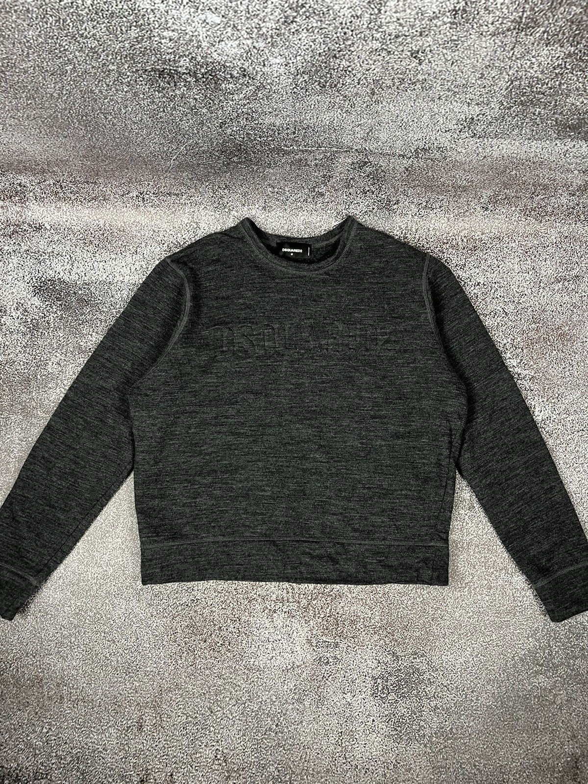 Dsquared2 Pumpkin Fit Dsq2 Wool Big Logo Men S Sweatshirt