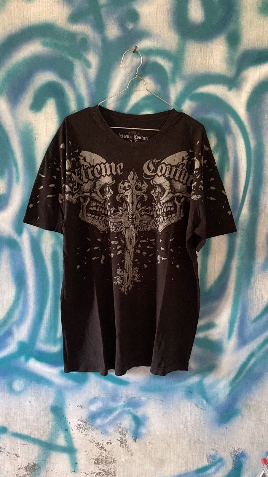 Affliction Shirt Xtreme Couture Skeleton Tee Hoodie, Sweatshirt | FlexRushtees.com