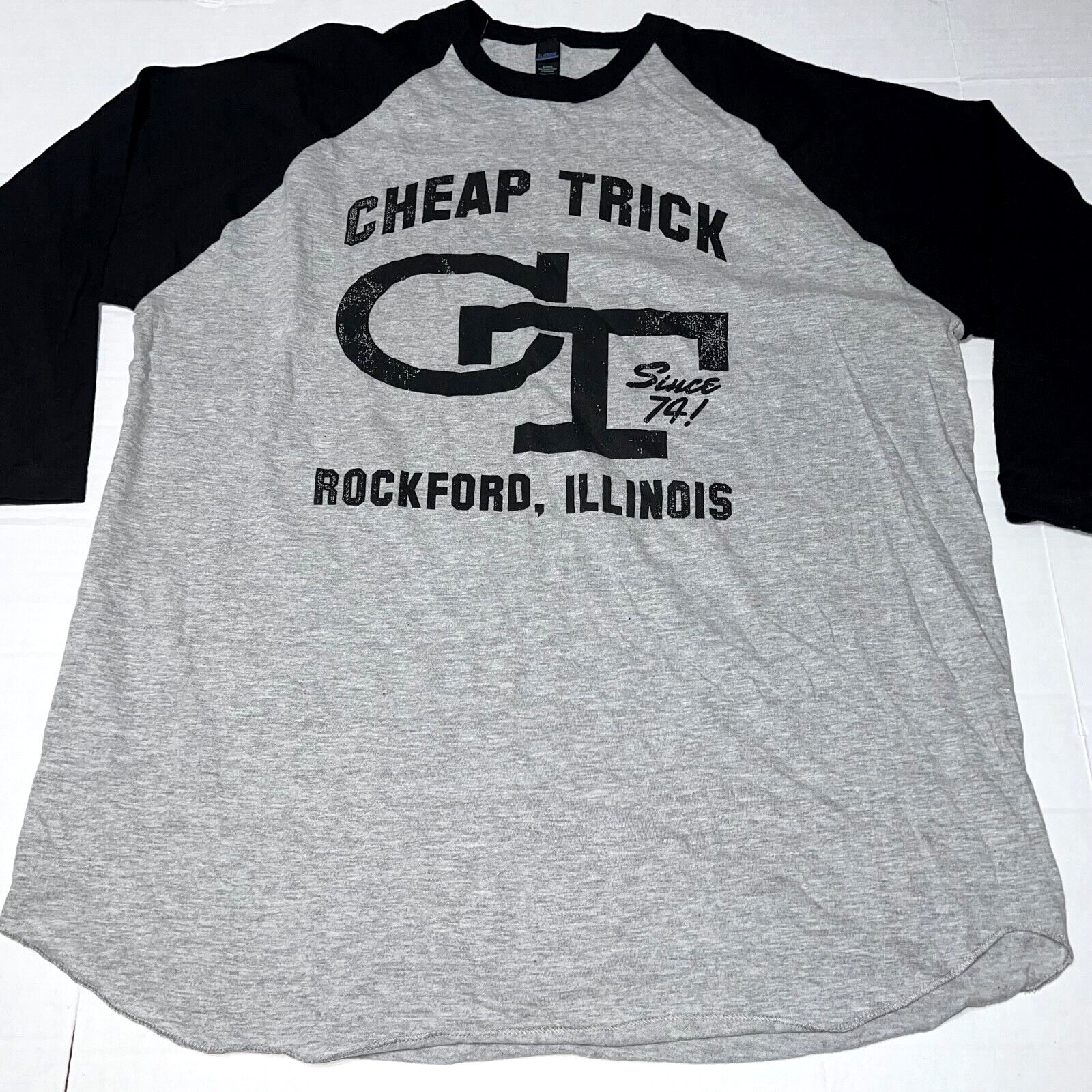 Tultex Cheap Trick Surrender 74 3 4 Sleeve Shirt Grey Men S 2xl