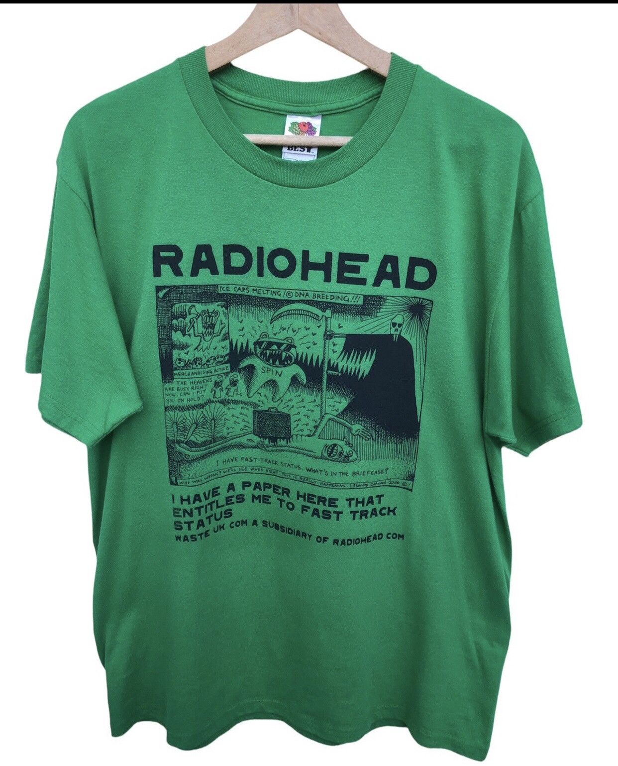 Vintage Lastdrop Rare Vtg Radiohead Ice Caps Melting Dna Breeding Te T-Shirts, Hoodie, Sweatshirt | FlexRushtees.com