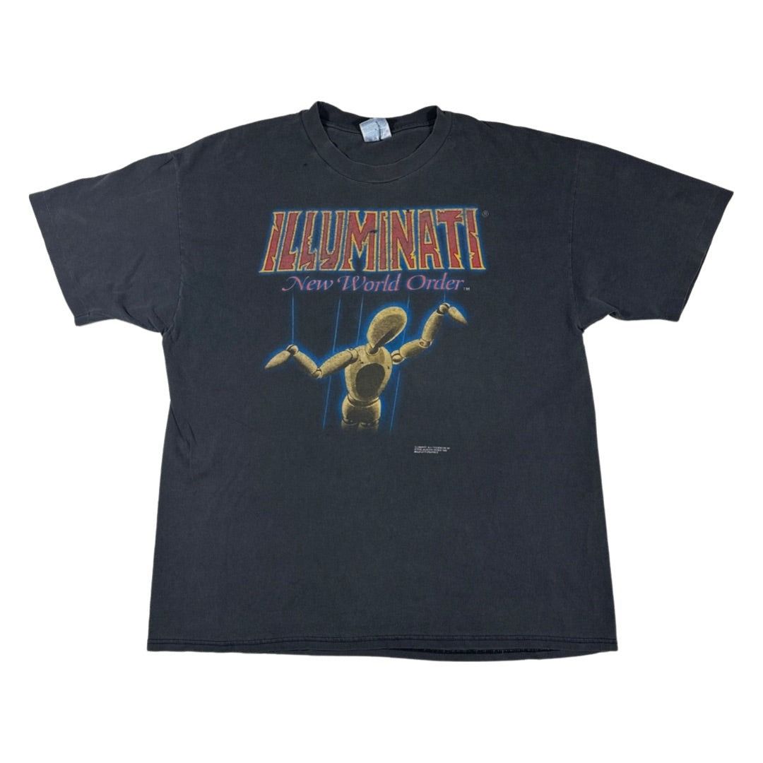Vintage Illuminati New World Order Tee Hoodie, Sweatshirt | FlexRushtees.com