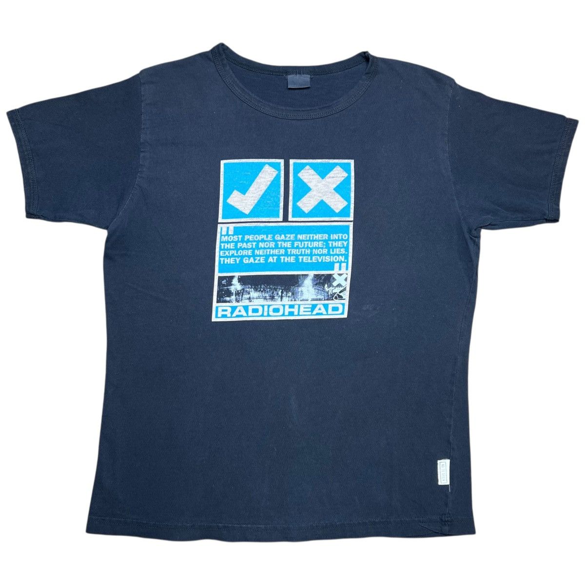 Band Tees Vtg 1997 Radiohead Ok Computer W A S T E Products Band Tee Hoodie, Sweatshirt | FlexRushtees.com