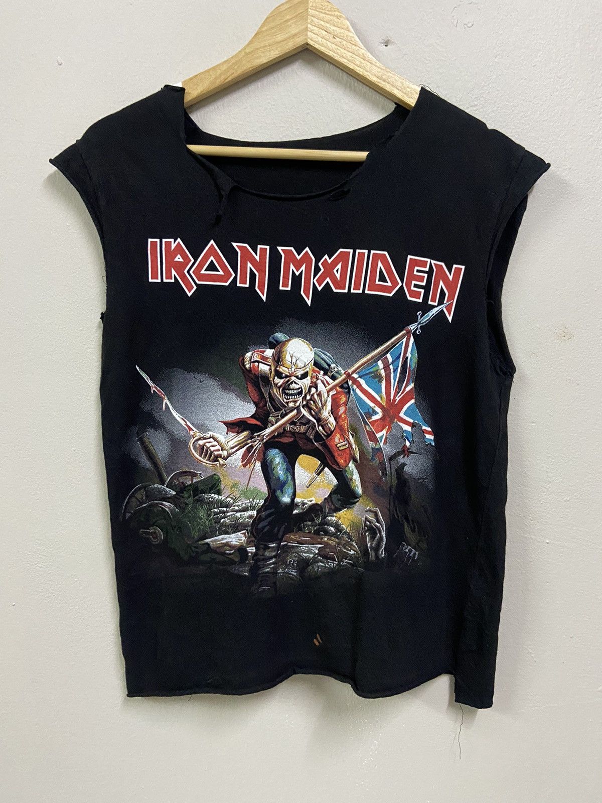 Maiden Iron Maiden Trooper Custom Punk Style Tee Hoodie, Sweatshirt | FlexRushtees.com