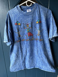 Vintage Aztec Design T Shirt Tie Dye