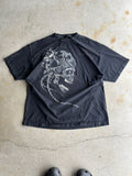 Tapout Vintage Terminator Grunge Tapout Grail Faded Black Tee Hoodie, Sweatshirt | FlexRushtees.com