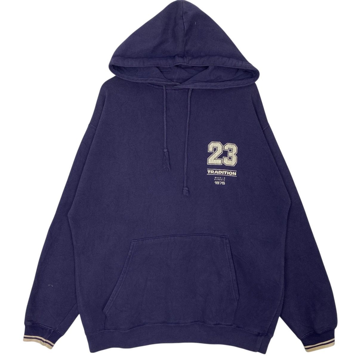 Other Vintage 23 Tradition Printed Hoodie Navyblue Pullover Size M T-Shirts, Sweatshirt | FlexRushtees.com