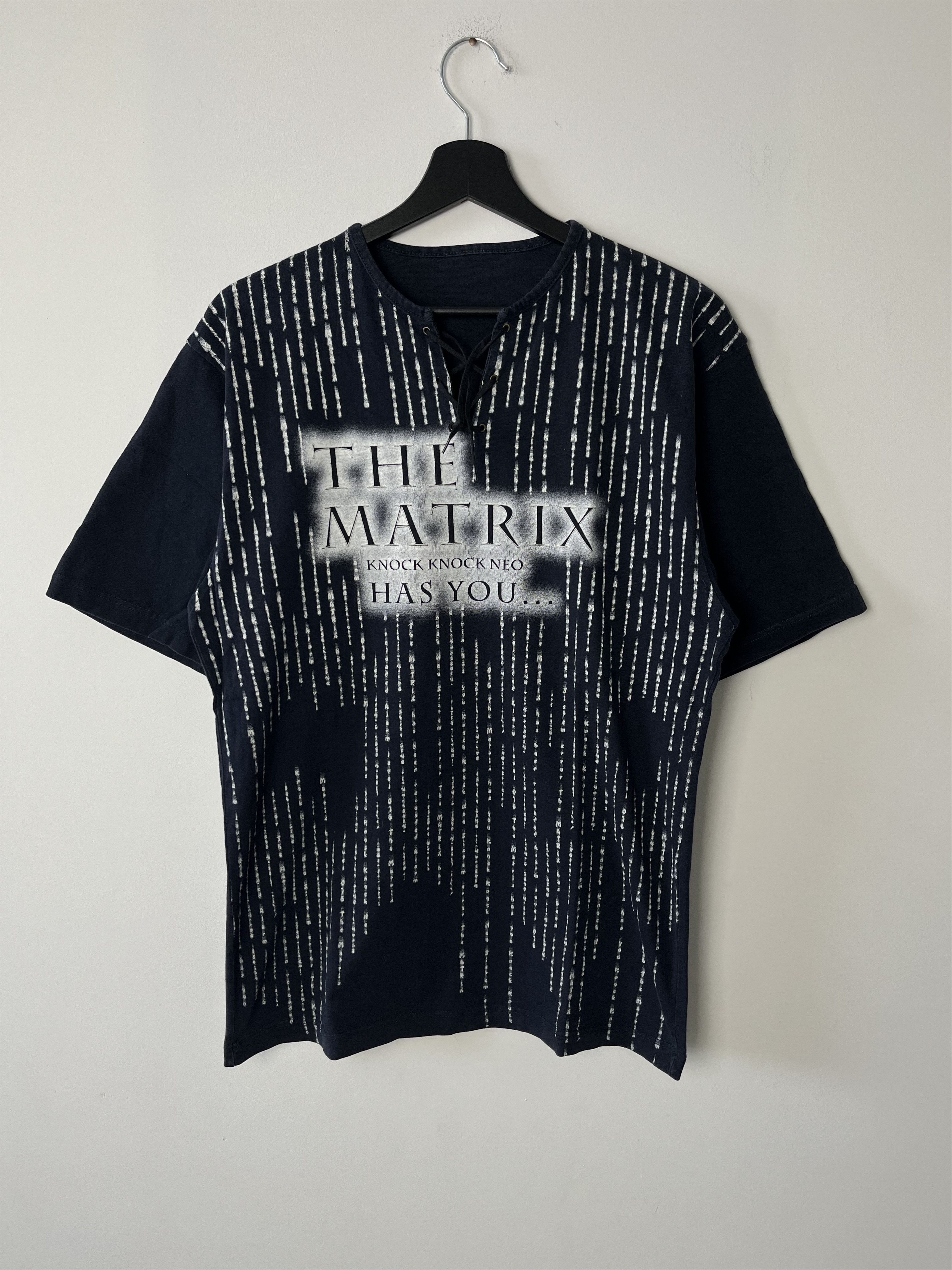 Vintage The Matrix Movie T Shirt Dark Blue Size M Hoodie, Sweatshirt | FlexRushtees.com