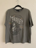1990s Vintage Bob Marley Olive Green T Shirt Hoodie, Sweatshirt | FlexRushtees.com