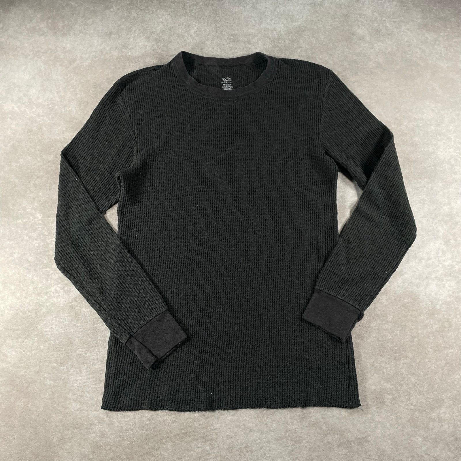 Fruit Of The Loom Fruit Of The Loom Black Waffle Crew Thermal Top Mens Large T-Shirts, Hoodie, Sweatshirt | FlexRushtees.com