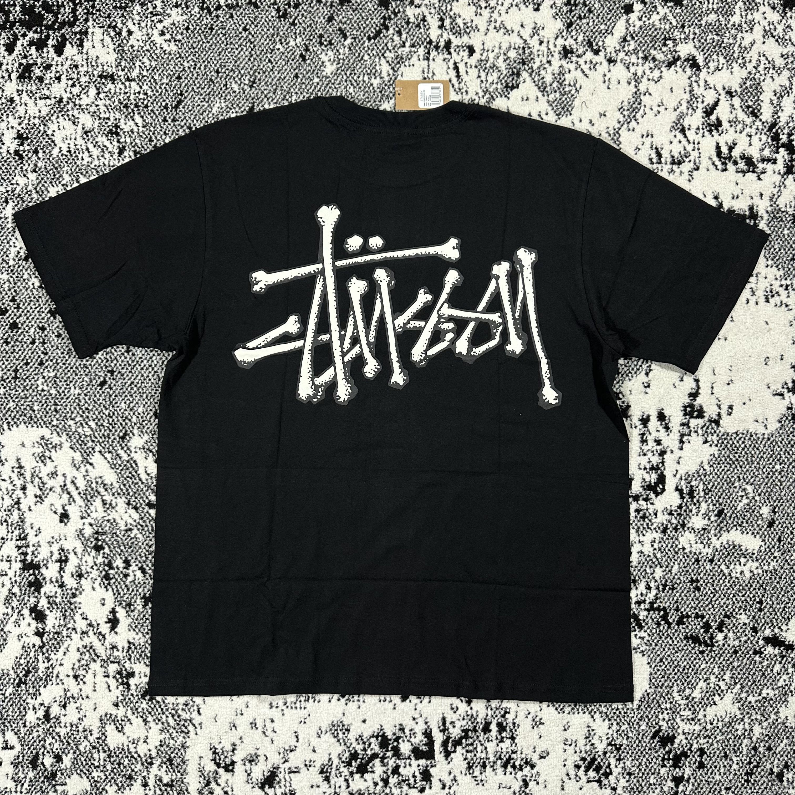 Stussy Bones Stock Tee Medium Hoodie, Sweatshirt | FlexRushtees.com