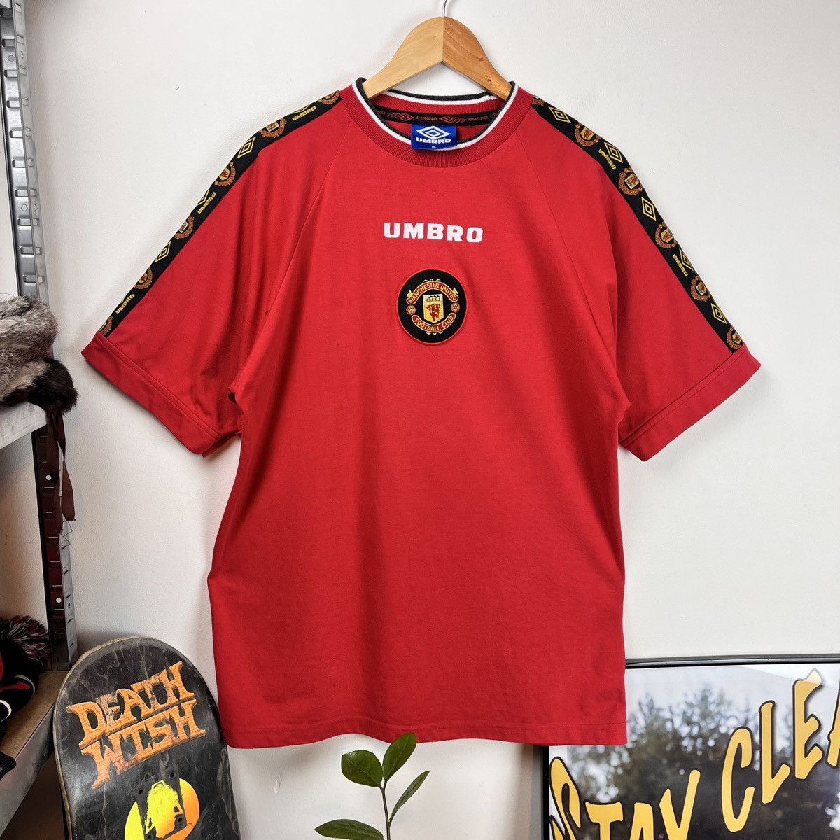 Vintage 1998 Umbro Manchester United T Shirt 90s Y2k Jersey