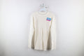 Deadstock Vintage 70s Streetwear Knit T Shirt White Usa