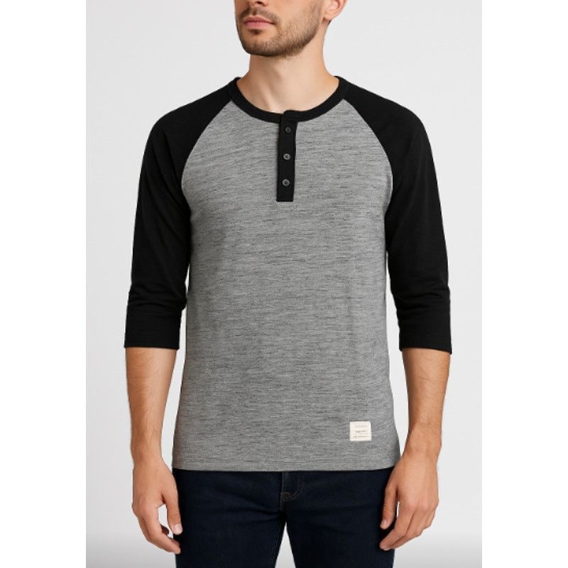 Other Minimalist Black Sleeve Gray Henley Baseball Tee Adam Levine Hoodie, Sweatshirt | FlexRushtees.com