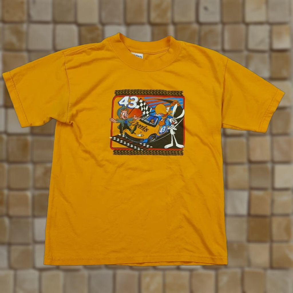 Vintage Nascar Boy S T Shirt 90s Racing Food Cartoon Lucky Charms Trix Short Sleeve Large Yel Hoodie, Sweatshirt