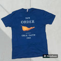 True Religion New Order True Faith Shirt Blue With Orange Autumn Leaf 1963 Hoodie, Sweatshirt | FlexRushtees.com
