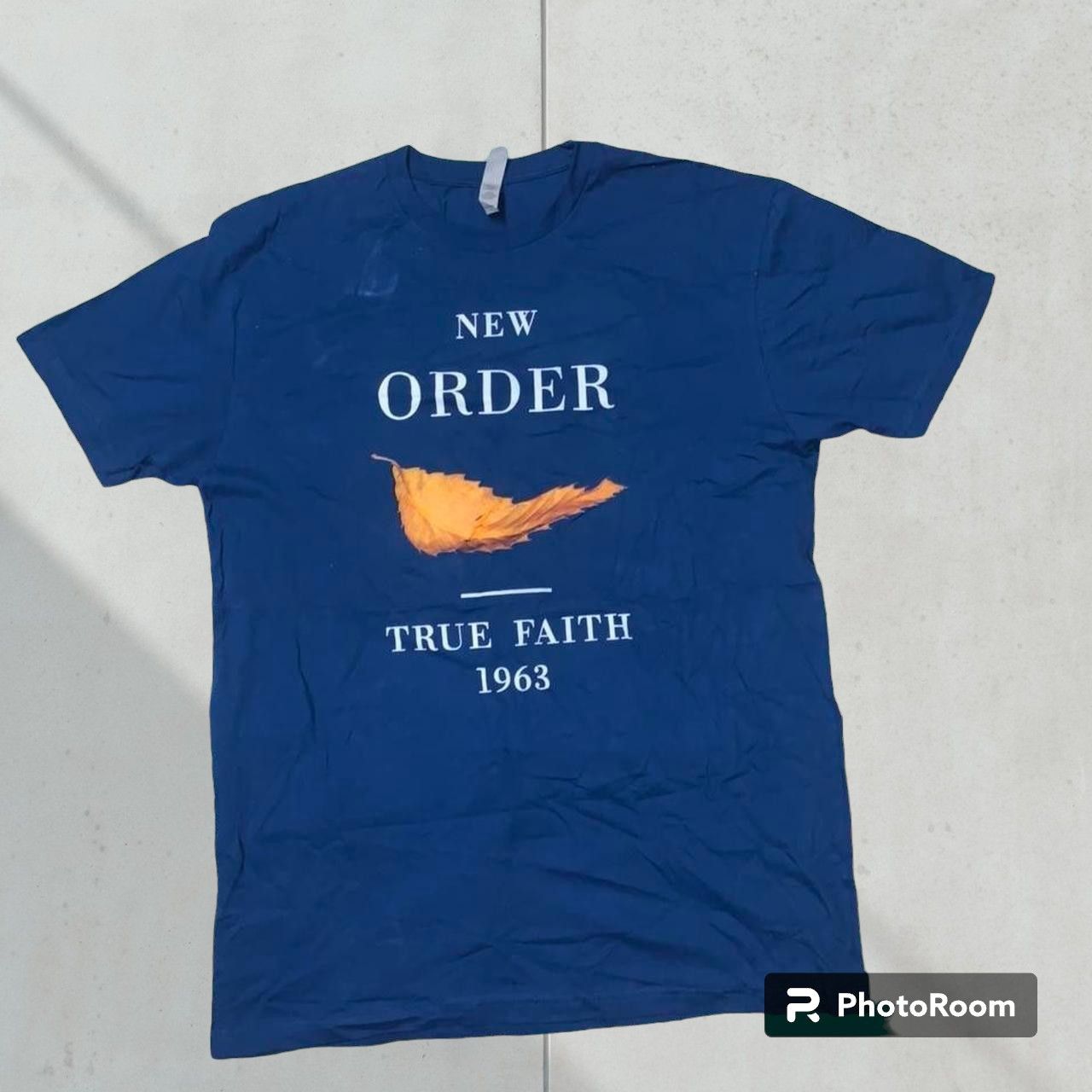 True Religion New Order True Faith Shirt Blue With Orange Autumn Leaf 1963 Hoodie, Sweatshirt | FlexRushtees.com
