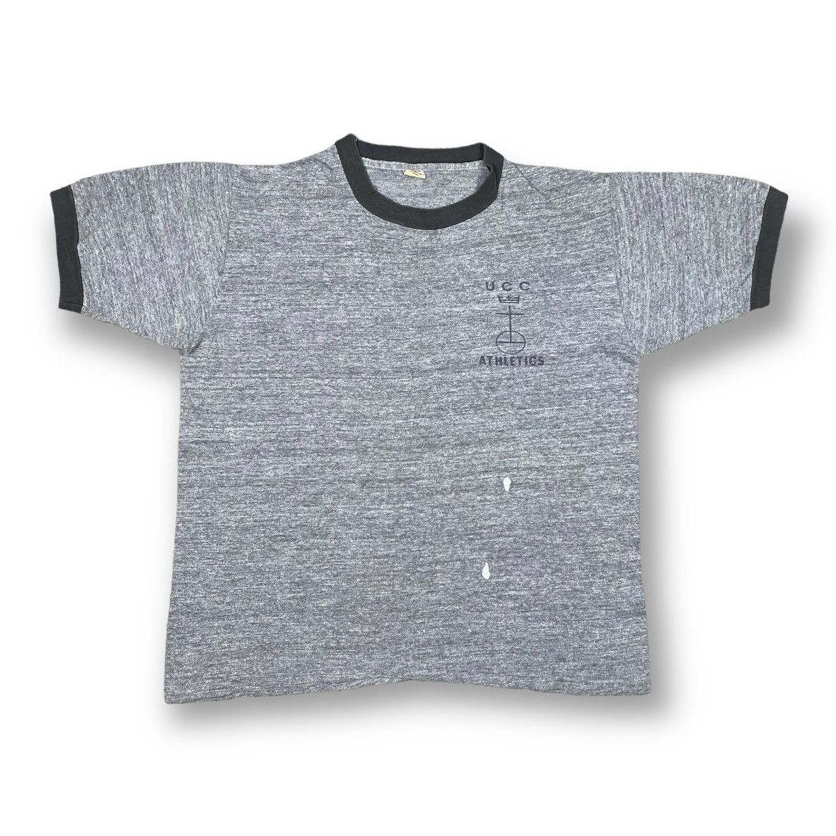 Vintage 60s Ucc Athletics Ringer T Shirt