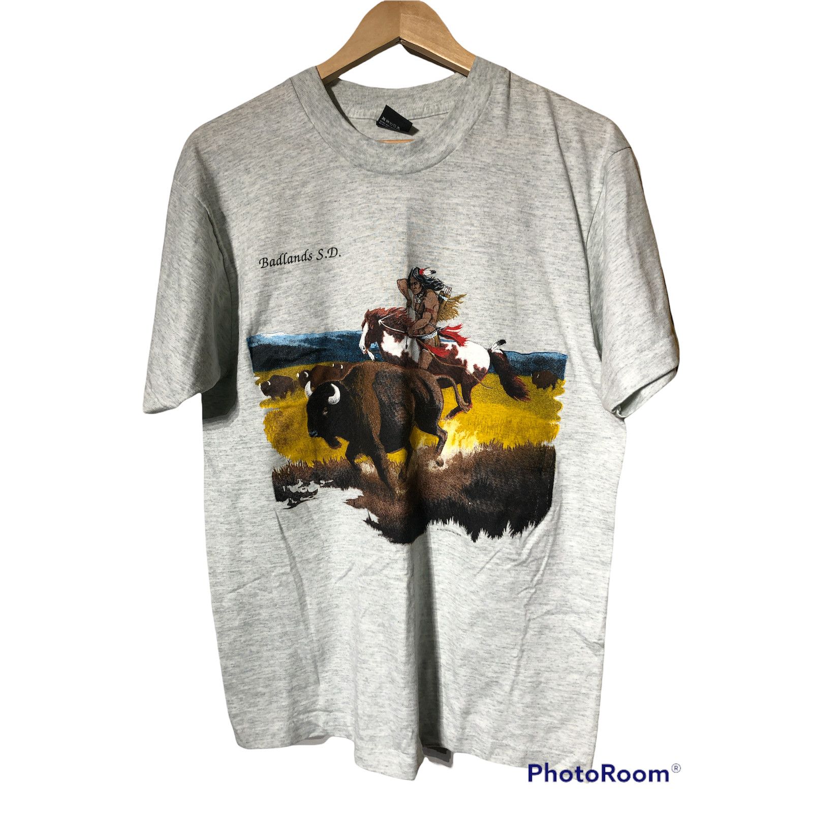 Vintage Badlands South Dakota Novelty Nature Tee Large Hoodie, Sweatshirt | FlexRushtees.com
