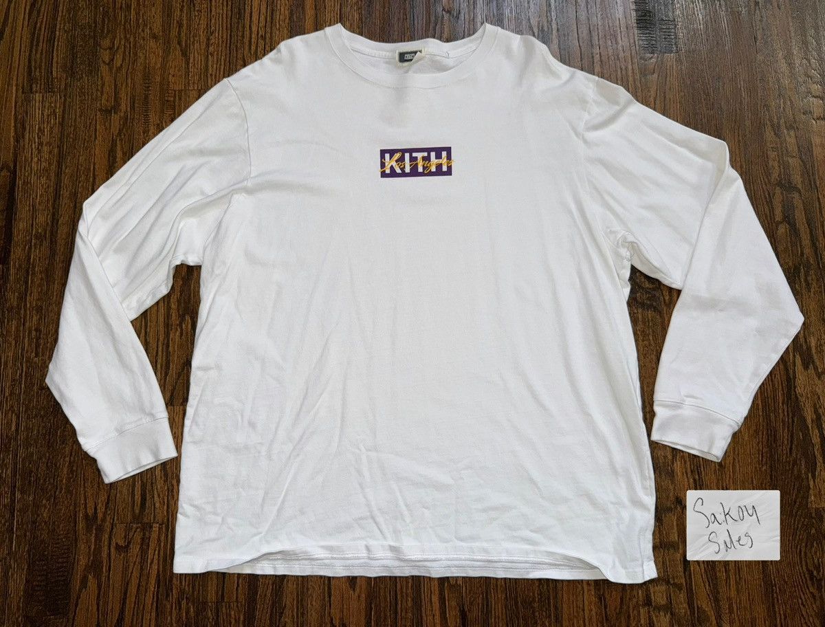Kith Los Angeles In Store Exclusive Purple Box Logo Tee Xxl Hoodie, Sweatshirt | FlexRushtees.com
