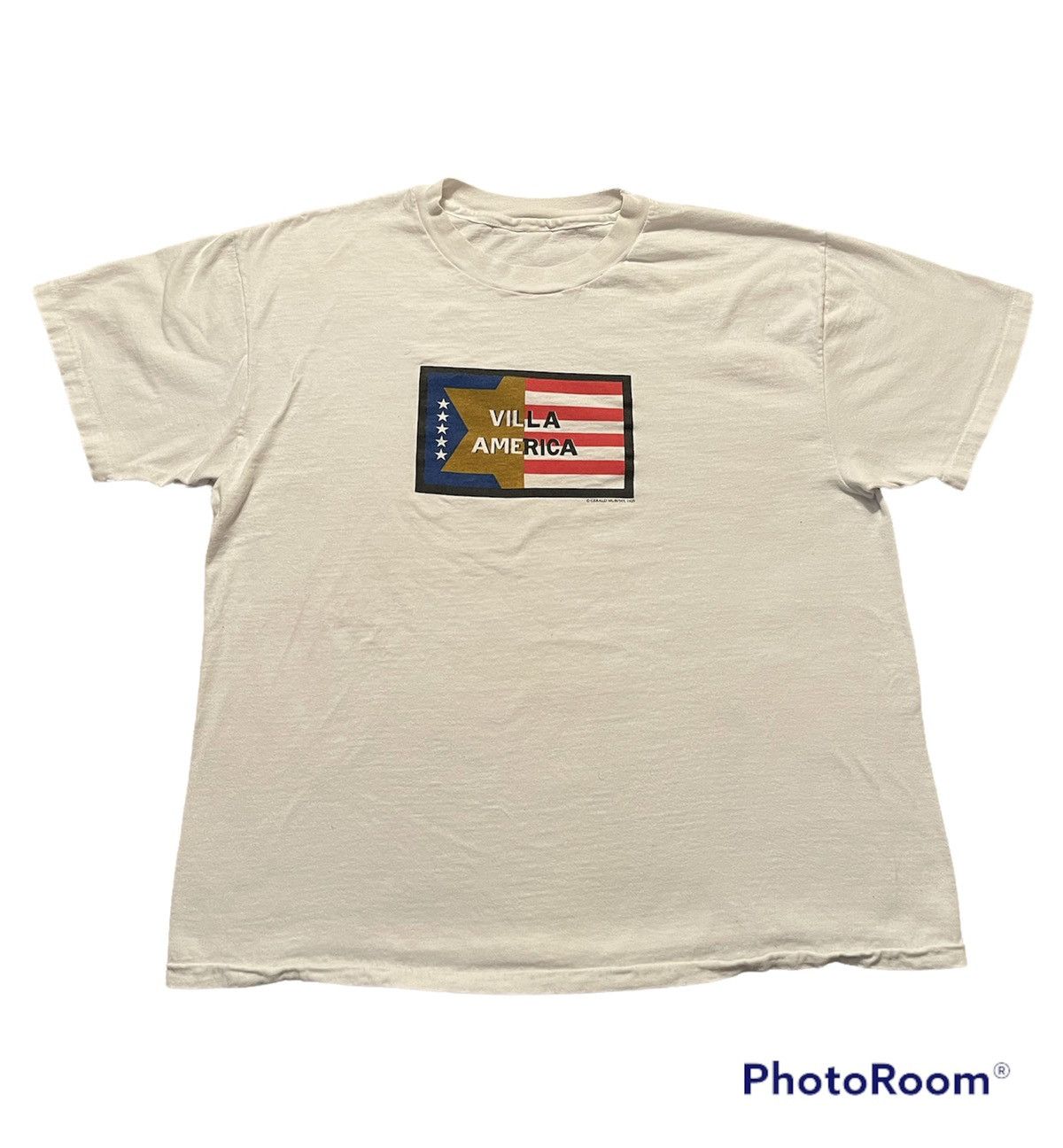 Vintage 90s Gerald Sara Murphy Villa America Medium Art Tee Hoodie, Sweatshirt | FlexRushtees.com