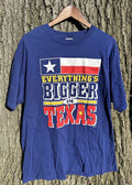 Vintage Everything Is Bigger In Texas Graphic T Shirt
