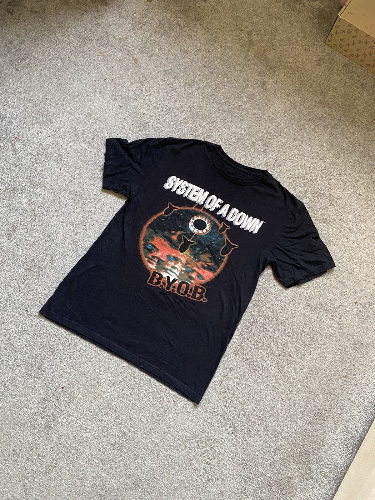 Vintage System Of A Down B Y O B Tee Hoodie, Sweatshirt | FlexRushtees.com