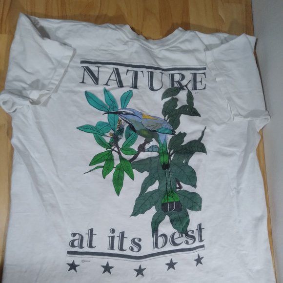 Vintage 90s Nature At It S Best Tropical Bird T Shirt