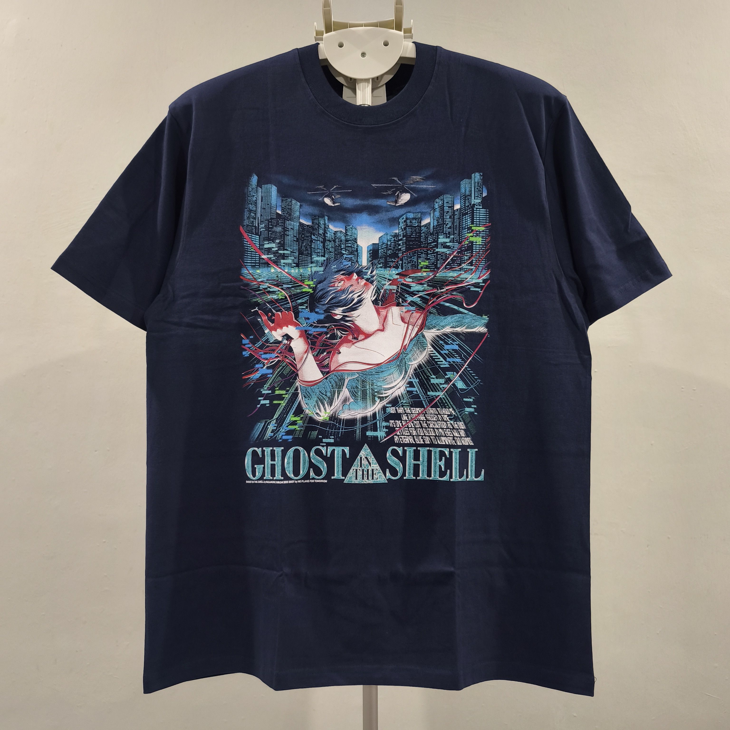 Anime Ghost In The Shell 1995 Navy T Shirt Hoodie, Sweatshirt | FlexRushtees.com