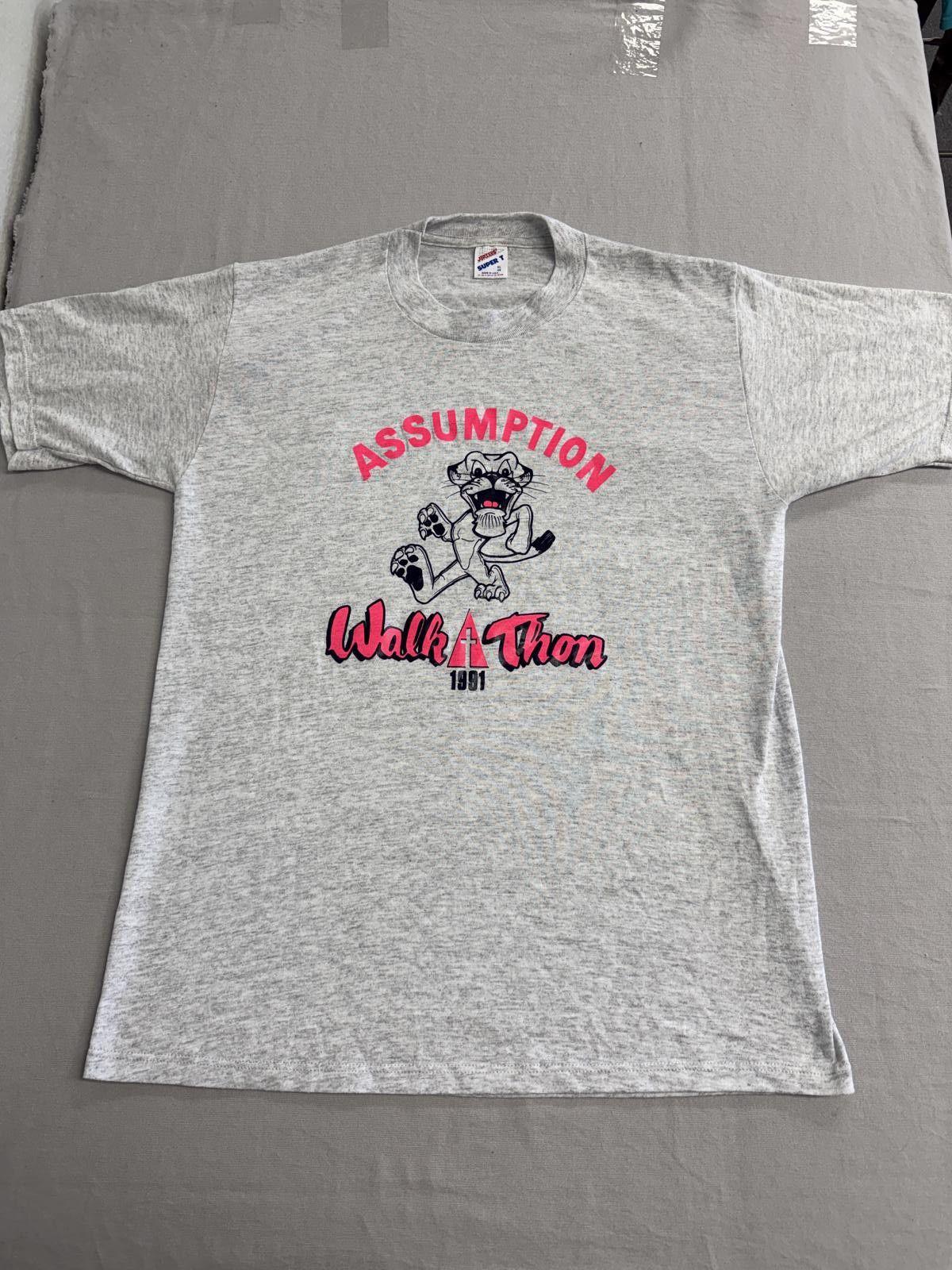 Jerzees Vintage Assumption Catholic School T Shirt Walk A Thon 1991 Hoodie, Sweatshirt | FlexRushtees.com