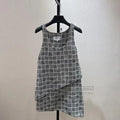 Chanel Waterfall Series Tweed Fake Two Piece Sleeveless Dr T-Shirts, Hoodie, Sweatshirt | FlexRushtees.com