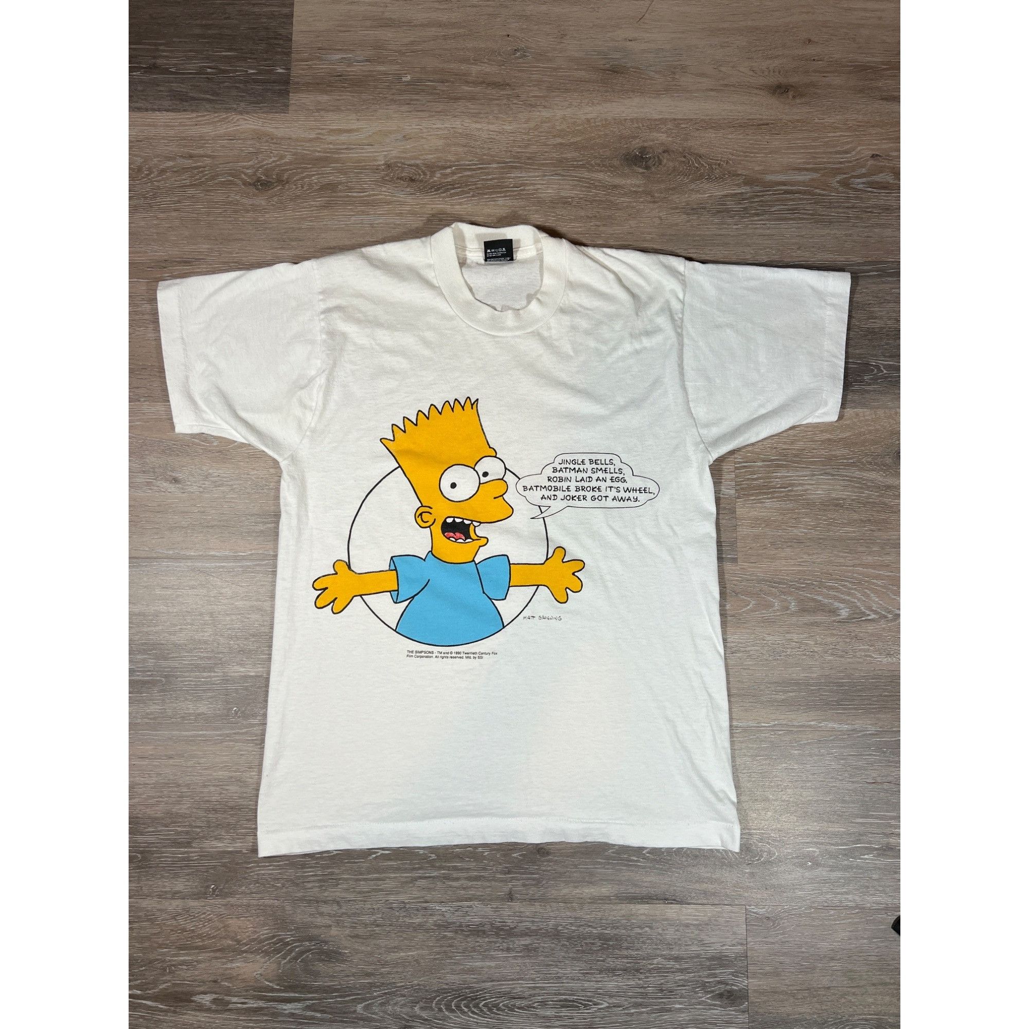 Vintage 1990 Screen Stars Best The Simpsons Bart Simpson T S