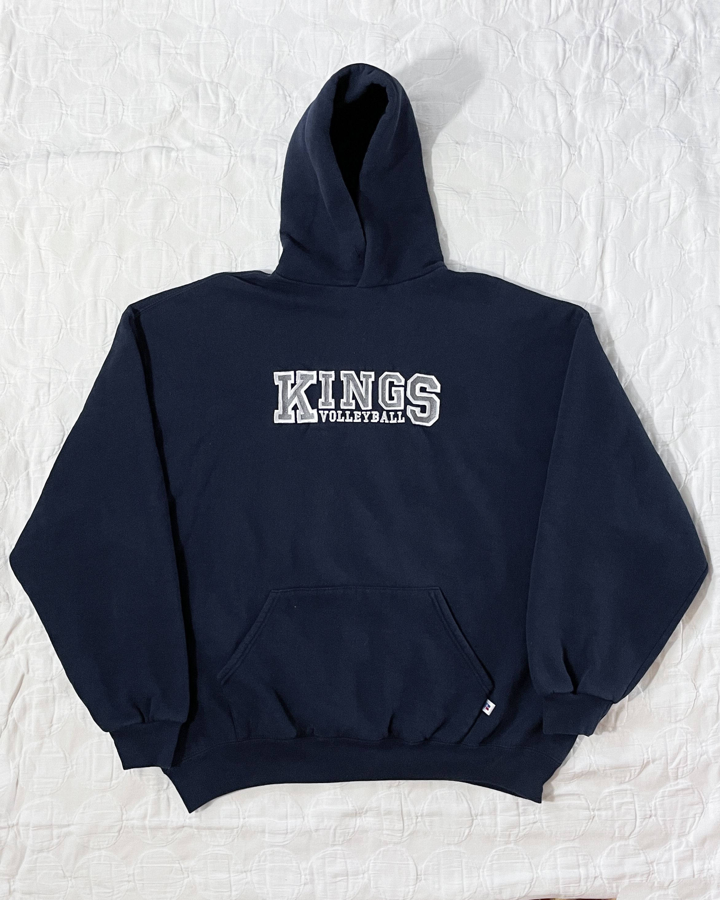 Vintage 2000s Boxy Faded Kings Volleyball Russell Athletic Hoodie